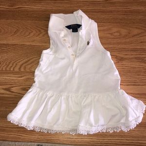 Ralph Lauren 2T White Collared Dress